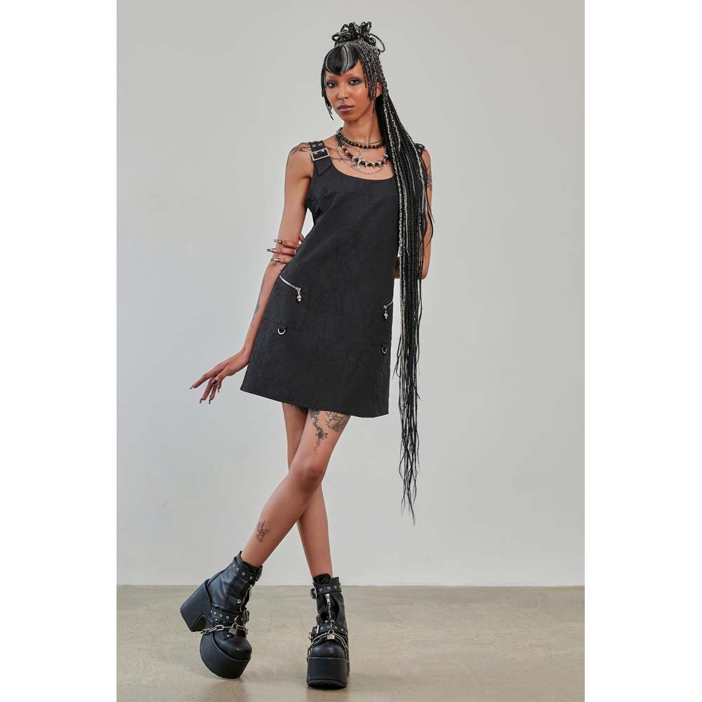 Banned - No Rules Black Buckle Short dress - Black